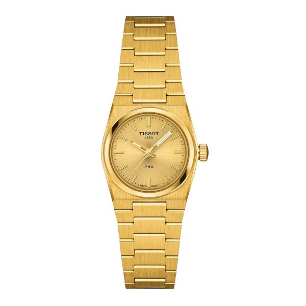 Montre mixte Tissot PRX réf. T1370103302100, mouvement quartz, boîtier 25 mm, acier inoxydable – vue principale, Horlova Maroc