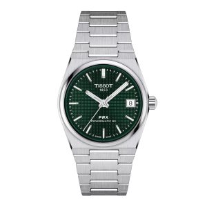 Montre mixte Tissot PRX réf. T1372071109101, mouvement automatique, boîtier 35 mm, acier inoxydable – vue principale, Horlova Maroc