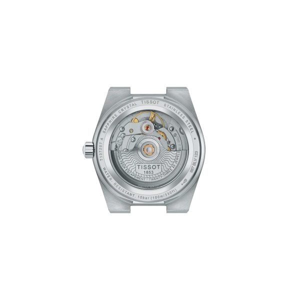 Montre mixte Tissot PRX réf. T1372071109101, mouvement automatique, boîtier 35 mm, acier inoxydable, verre saphir – troisième vue