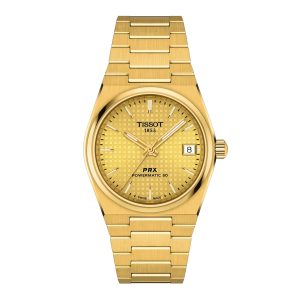 Montre mixte Tissot PRX réf. T1372073302100, mouvement automatique, boîtier 35 mm, acier inoxydable – vue principale, Horlova Maroc