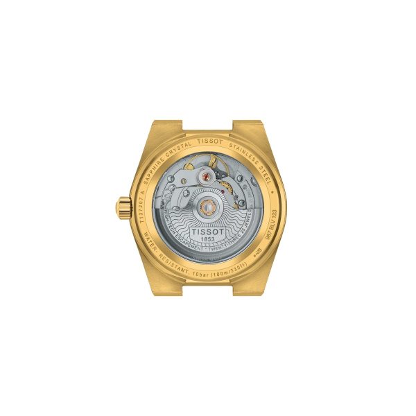 Montre mixte Tissot PRX réf. T1372073302100, mouvement automatique, boîtier 35 mm, acier inoxydable, verre saphir – troisième vue