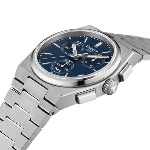 Montre mixte Tissot PRX réf. T1374171104100, chronographe quartz, boîtier 41 mm, acier inoxydable, verre saphir – deuxième vue