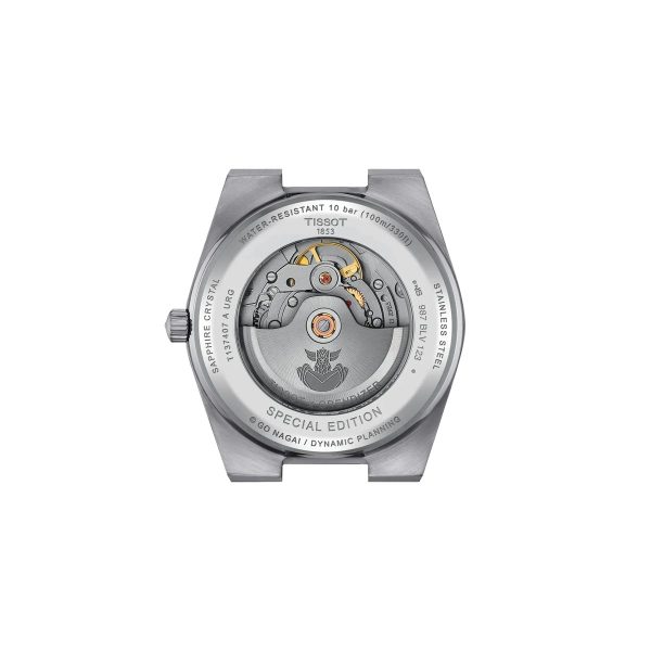 Montre mixte Tissot PRX Ufo Robot réf. T1374071104102, mouvement automatique, boîtier 40 mm, acier inoxydable, verre saphir – troisième vue