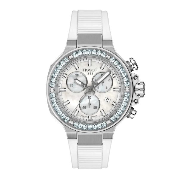 Montre mixte Tissot Race réf. T1418179711100, chronographe quartz, boîtier 38 mm, verre saphir – vue principale, Horlova Maroc