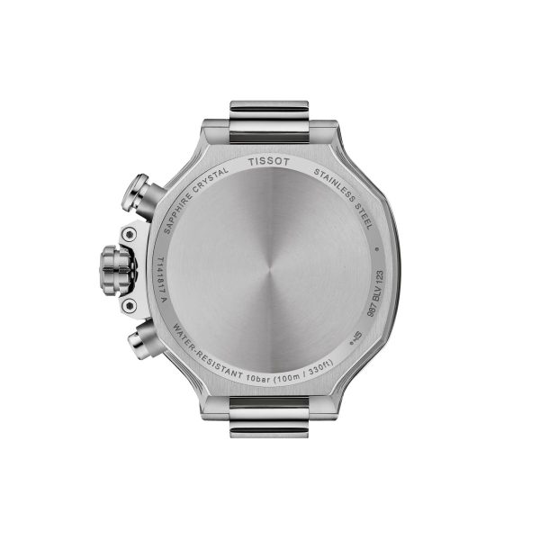 Montre mixte Tissot Race réf. T1418179711100, chronographe quartz, boîtier 38 mm, céramique, acier inoxydable, silicone – troisième vue