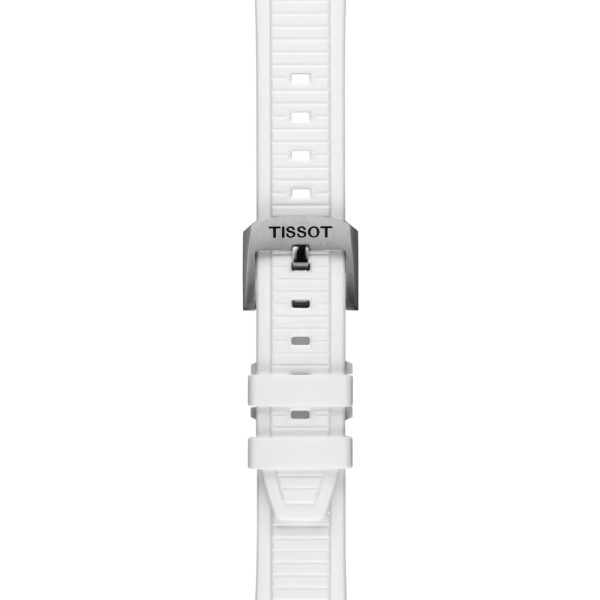 Montre mixte Tissot Race réf. T1418179711100, chronographe quartz, boîtier 38 mm, céramique, acier inoxydable, silicone – quatrième vue