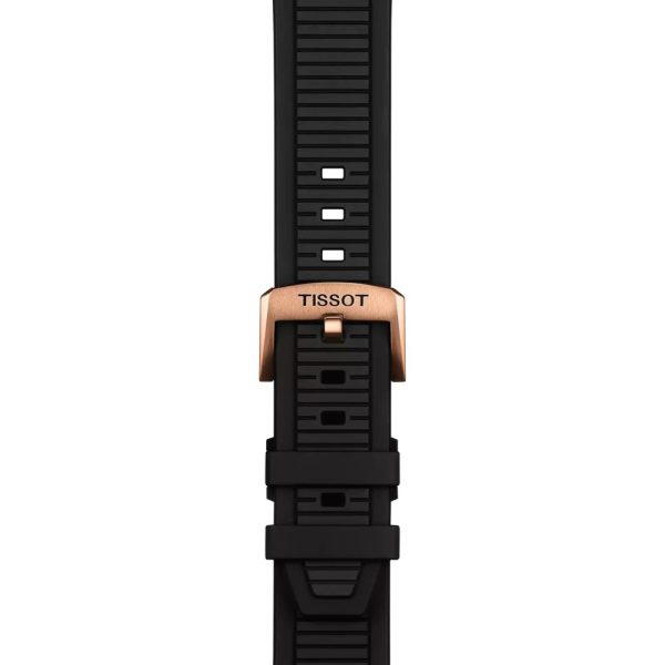 Montre mixte Tissot Race réf. T1418073705100, mouvement automatique, boîtier 41 mm, acier inoxydable, silicone, verre saphir – quatrième vue