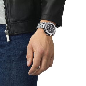 Montre mixte Tissot Race réf. T1414171105101, chronographe quartz, boîtier 45 mm, acier inoxydable, étanche 100 m – deuxième vue
