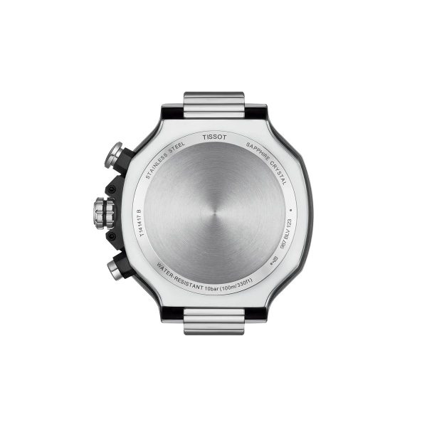 Montre mixte Tissot Race réf. T1414171105101, chronographe quartz, boîtier 45 mm, acier inoxydable, étanche 100 m – troisième vue