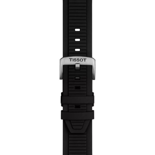 Montre mixte Tissot Race réf. T1414171701100, chronographe quartz, boîtier 45 mm, acier inoxydable, silicone, étanche 100 m – quatrième vue