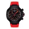 Montre mixte Tissot Race réf. T1414173706101, chronographe quartz, boîtier 45 mm, acier inoxydable, silicone – vue principale, Horlova Maroc
