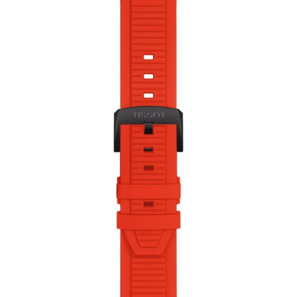 Montre mixte Tissot Race réf. T1414173706101, chronographe quartz, boîtier 45 mm, acier inoxydable, silicone, verre saphir – quatrième vue
