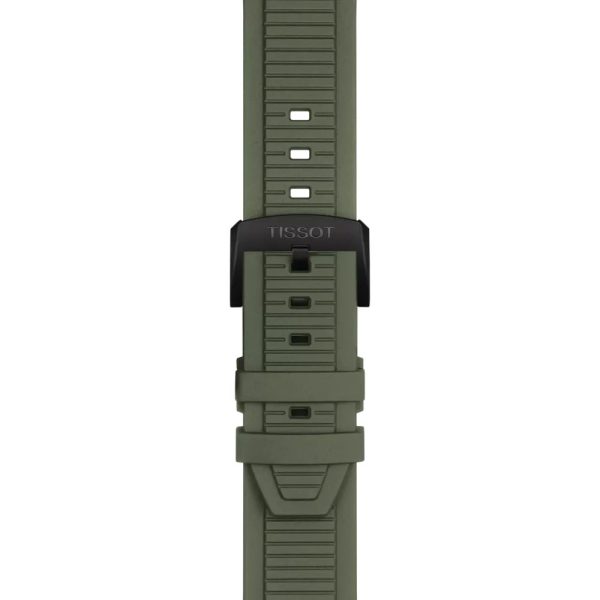 Montre mixte Tissot Race réf. T1414173706102, chronographe quartz, boîtier 45 mm, acier inoxydable, silicone, verre saphir – quatrième vue