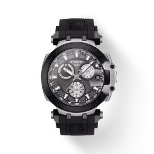 Montre mixte Tissot Race réf. T1154172706100, chronographe quartz, acier inoxydable, silicone, étanche 100 m – vue principale, Horlova Maroc