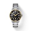 Montre mixte Tissot Seastar 1000 36 mm réf. T1202102105100, mouvement quartz – vue de face | Horlova Maroc