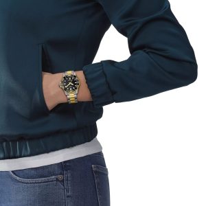 Montre mixte Tissot Seastar 1000 réf. T1202102205100, mouvement quartz, boîtier 36 mm, acier inoxydable, verre saphir – deuxième vue