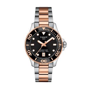 Montre mixte Tissot Seastar 1000 réf. T1202102205101, mouvement quartz, boîtier 36 mm, acier inoxydable – vue principale, Horlova Maroc
