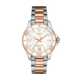 Montre mixte Tissot Seastar 1000 réf. T1202102211100, mouvement quartz, boîtier 36 mm, acier inoxydable – vue principale, Horlova Maroc