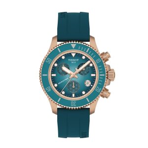 Montre mixte Tissot Seastar 1000 réf. T1202173704100, chronographe quartz, boîtier 38 mm, verre saphir – vue principale, Horlova Maroc