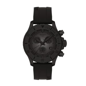Montre mixte Tissot Seastar 1000 réf. T1202173706100, chronographe quartz, boîtier 38 mm, verre saphir – vue principale, Horlova Maroc