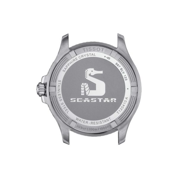 Montre mixte Tissot Seastar 1000 réf. T1204101104100, mouvement quartz, boîtier 40 mm, acier inoxydable, verre saphir – quatrième vue