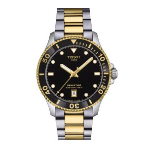 Montre mixte Tissot Seastar 1000 réf. T1204102205100, mouvement quartz, boîtier 40 mm, acier inoxydable – vue principale, Horlova Maroc