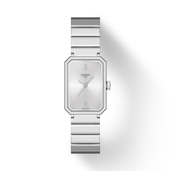 Montre mixte Tissot Srv réf. T1601101103300, mouvement quartz, boîtier 30 mm, acier inoxydable, verre saphir – vue principale, Horlova Maroc