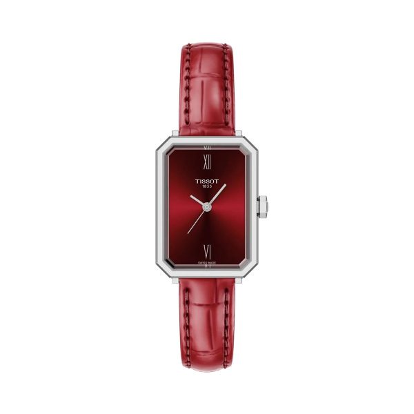 Montre mixte Tissot Srv réf. T1601101642300, mouvement quartz, boîtier 30 mm, acier inoxydable, cuir – vue principale, Horlova Maroc