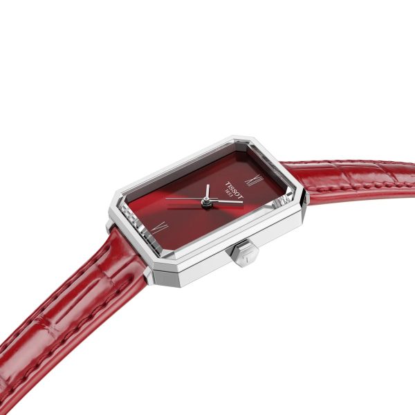 Montre mixte Tissot Srv réf. T1601101642300, mouvement quartz, boîtier 30 mm, acier inoxydable, cuir, verre saphir – deuxième vue