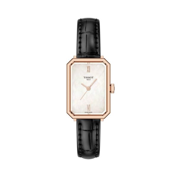 Montre mixte Tissot Srv réf. T1601103611300, mouvement quartz, boîtier 30 mm, cuir, verre saphir – vue principale, Horlova Maroc