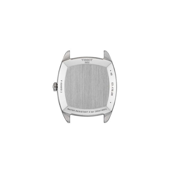 Montre mixte Tissot Stylist réf. T1599091603100, mouvement quartz, boîtier 32 mm, acier inoxydable, cuir, verre saphir – troisième vue