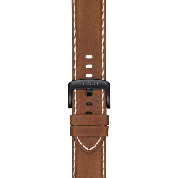 Montre mixte Tissot Supersport Chrono réf. T1256173605101, chronographe quartz, boîtier 45,5 mm, acier inoxydable, cuir – quatrième vue