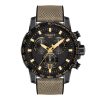 Montre mixte Tissot Supersport Chrono réf. T1256173705101, chronographe quartz, boîtier 45,5 mm – vue principale, Horlova Maroc