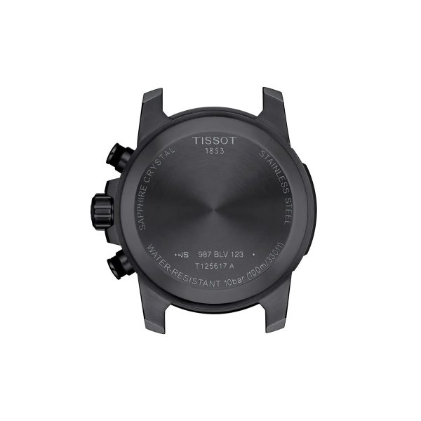 Montre mixte Tissot Supersport Chrono réf. T1256173705101, chronographe quartz, boîtier 45,5 mm, verre saphir, étanche 100 m – quatrième vue