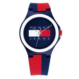 Montre mixte Tommy Hilfiger Unisexe Berlin 40 mm réf. 1720025, cadran bleu, mouvement quartz – vue de face | Horlova Maroc